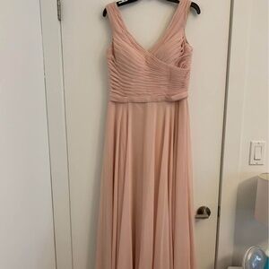 Blush bridesmaid dress